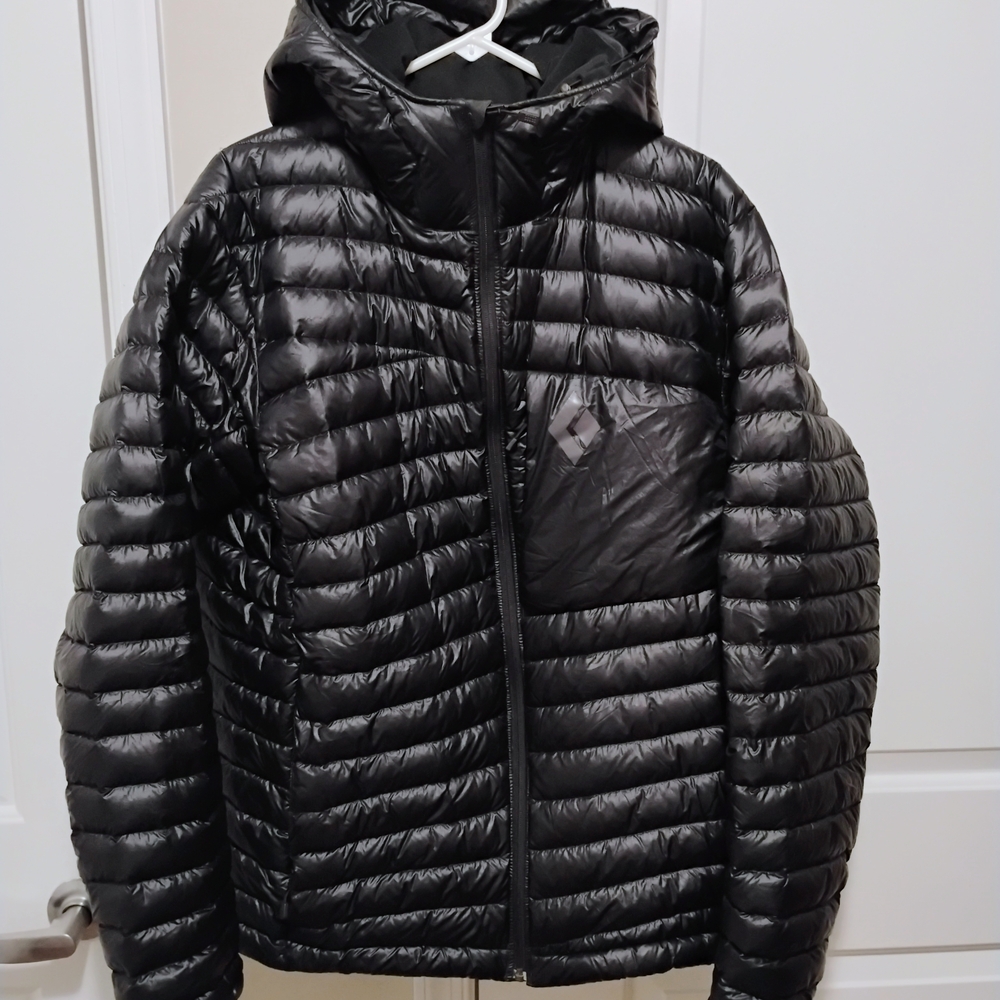 Black Diamond Quilted Black Puffer Jacket